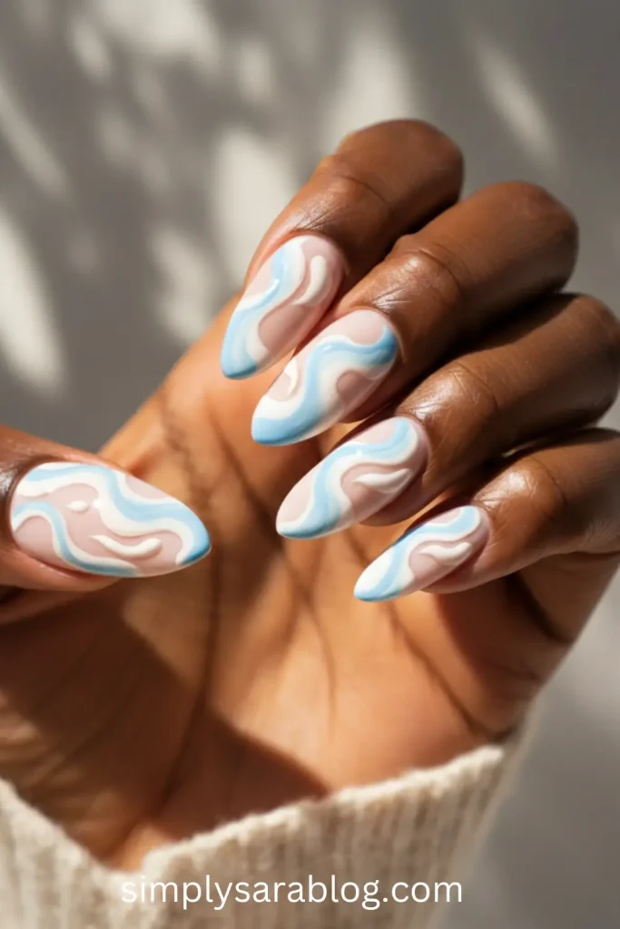 Whimsical Waves in Pastel
