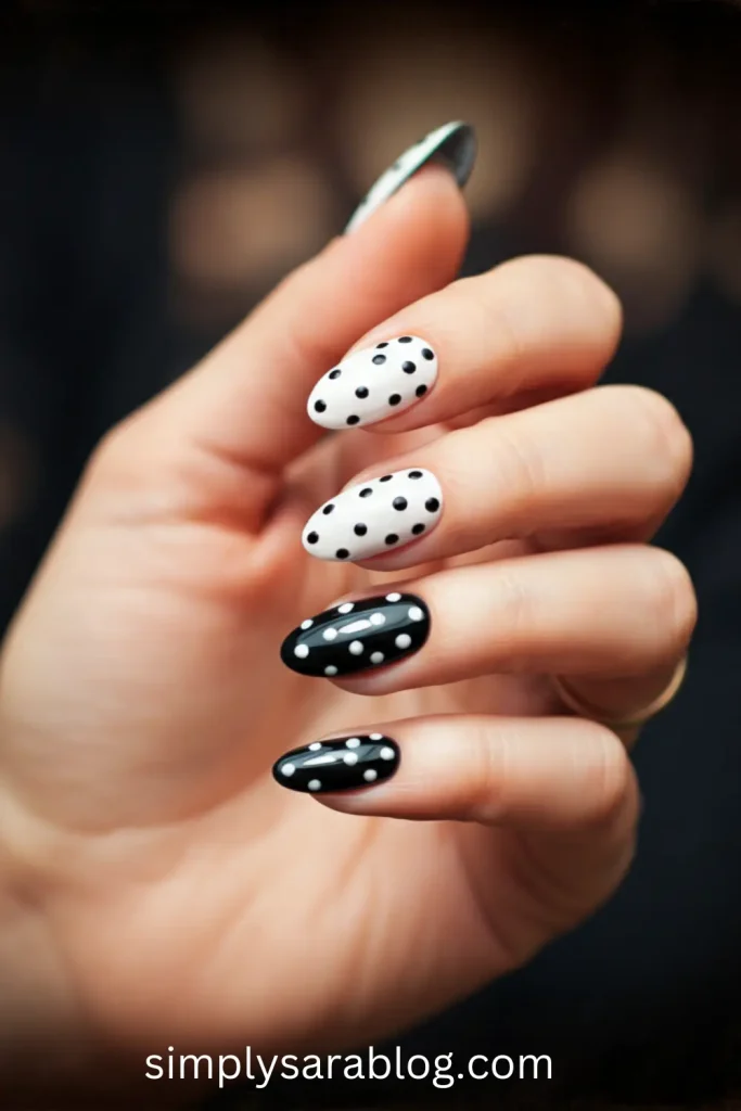 Black and White Polka Dots