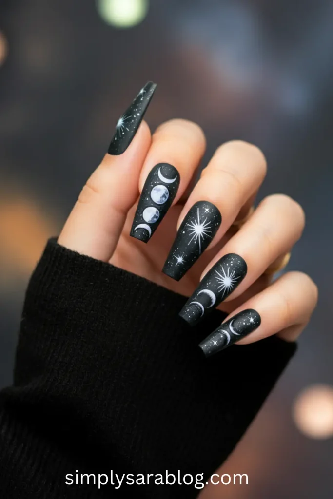 Celestial Moon Nails